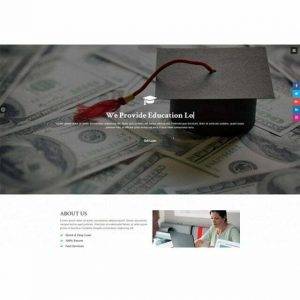 Educational Loan Single Page - HTML Template